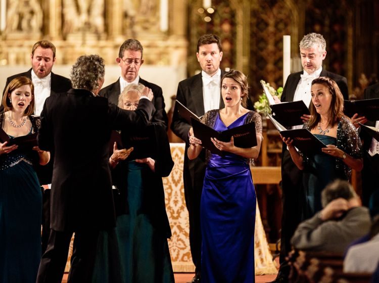The Sixteen with conductor Harry Christophers. Photo by Jay Price