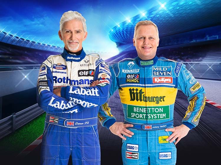 Damon Hill and Johnny Herbert