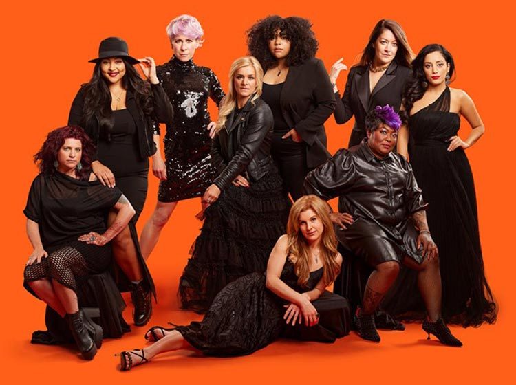 Well-behaved Women starring Maisey Bawden, Anna-Jane Casey, Nicole Raquel Dennis, Hiba Elchikhe, Kerry Ellis, Gabriela García, Cassidy Janson, Linda John-Pierre, Sophia Nomvete and Rachael Wooding