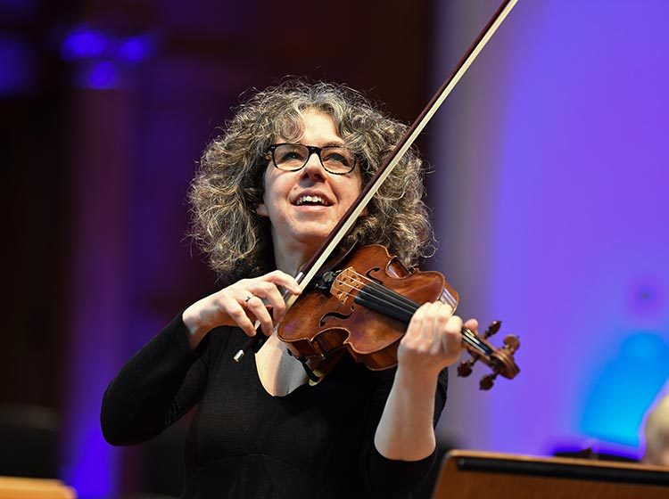Stephanie Gonley, violin/director of the English Chamber Orchestra