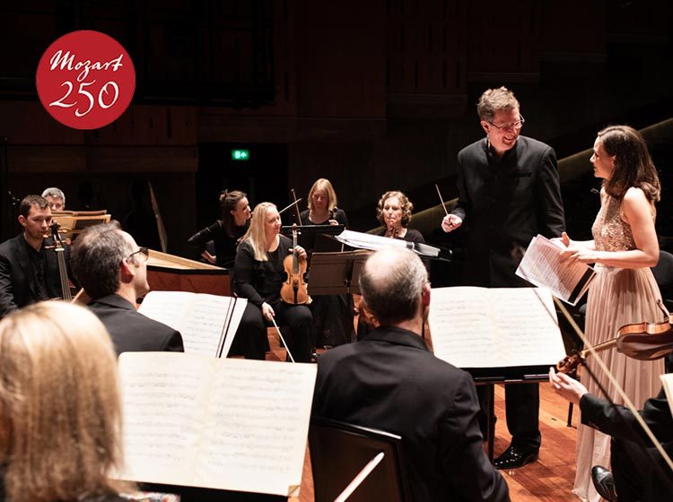 Ian Page, conductor, with soprano Chiara Skerath and The Mozartists