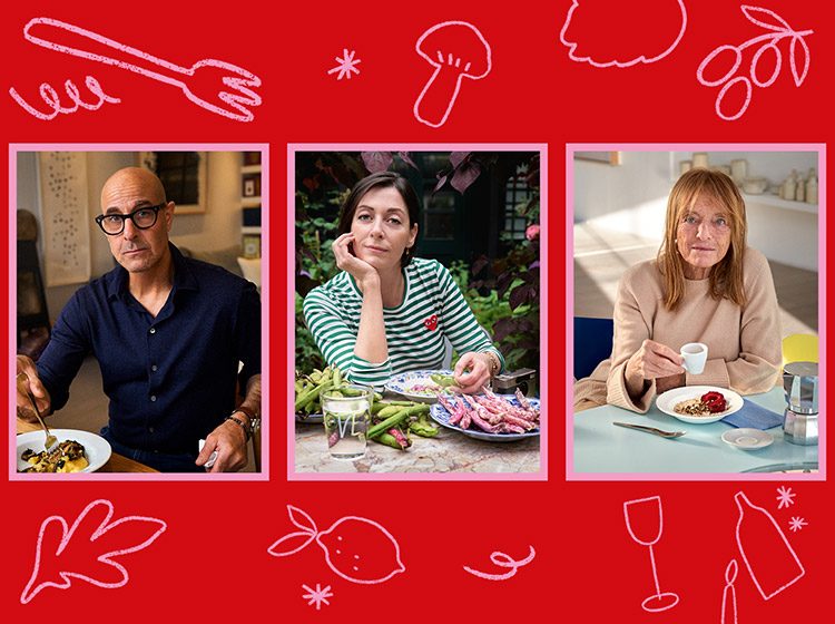 Mary McCartney, Stanley Tucci and Ruth Rogers