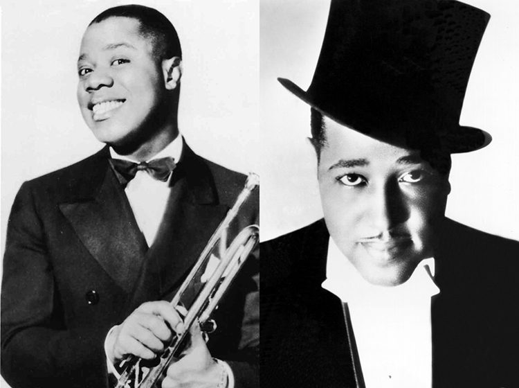 Louis Armstrong and Duke Ellington
