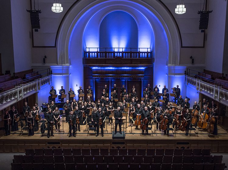 Kensington Symphony Orchestra on stage at Cadogan Hall