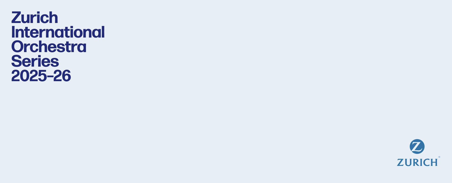 Zurich International Orchestra Series 2025-26