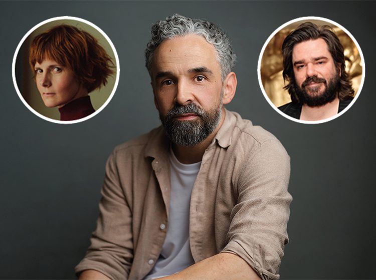 Shaun Usher with Louise Brealey and Matt Berry