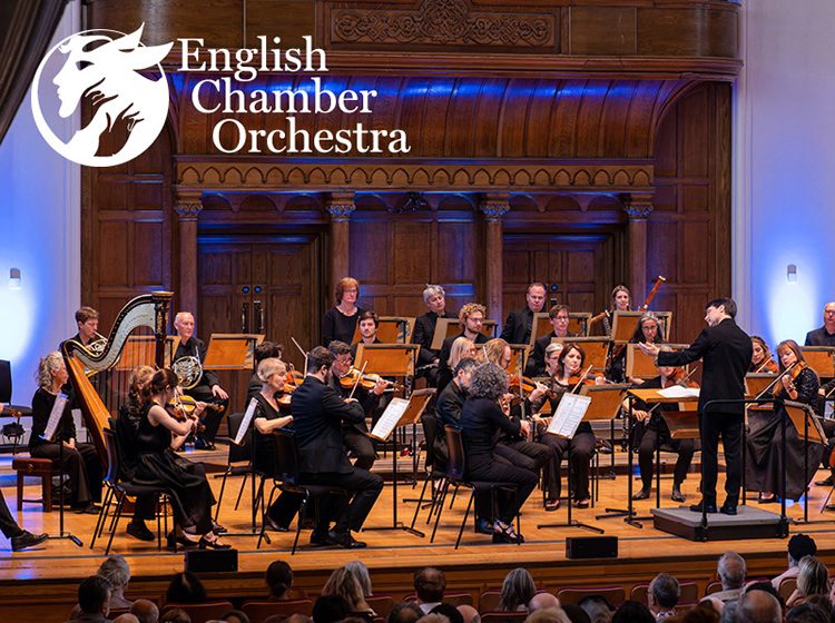 English Chamber Orchestra performing on stage at Cadogan Hall
