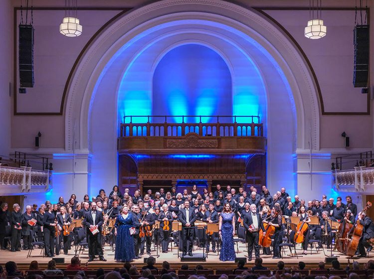 London Concert Choir & Counterpoint on stage at Cadogan Hall