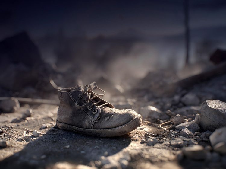 A discarded shoe